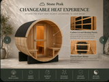 Stone Peak™ Scandinavian Barrel Sauna