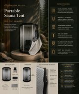 Stone Peak™ Portable Sauna Tent