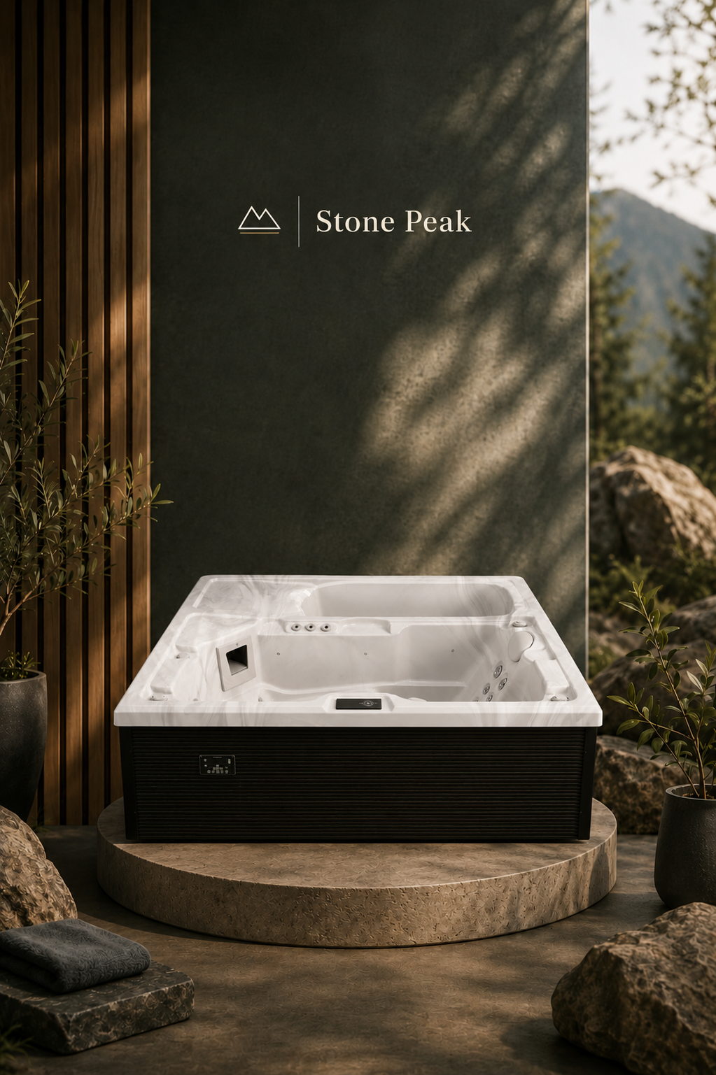 Stone Peak™ DualTherm | 4-Person Hot Tub & Cold Plunge