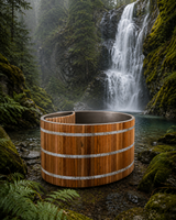 Stone Peak™ Cedar Soaking Hot Tub