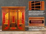 Stone Peak™ 4-Person Canadian Hemlock Infrared Sauna