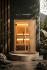 Stone Peak™ 2-Person Birch Hemlock Sauna