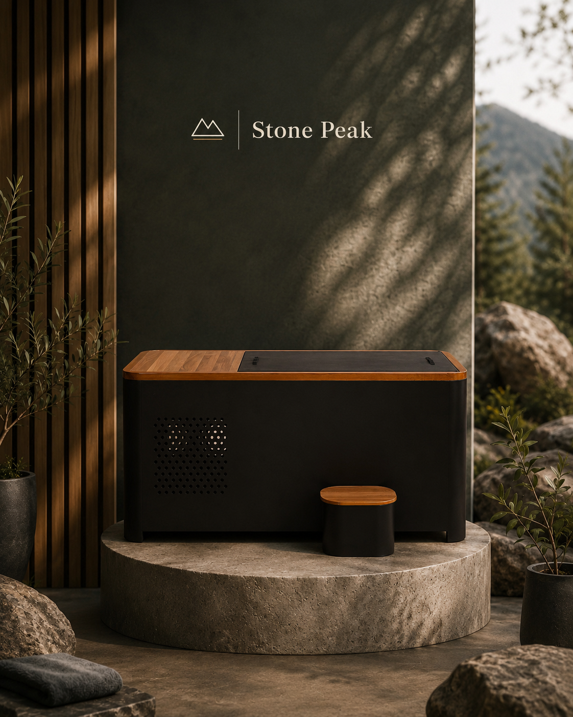 Stone Peak™ Cedar Hemlock Cold Plunge