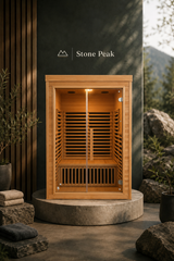 Stone Peak™ 2-Person Cedar Infrared Sauna