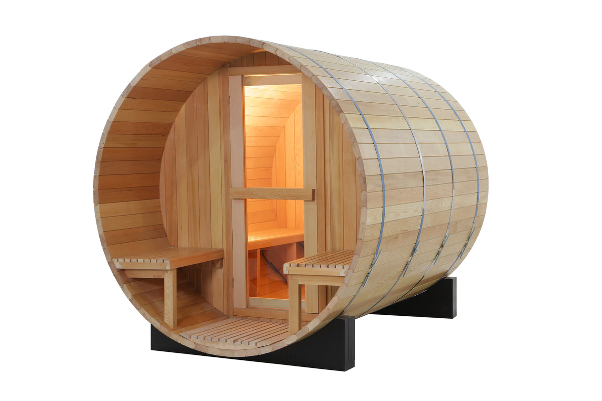 Stone Peak™ Scandinavian Naked Barrel Sauna