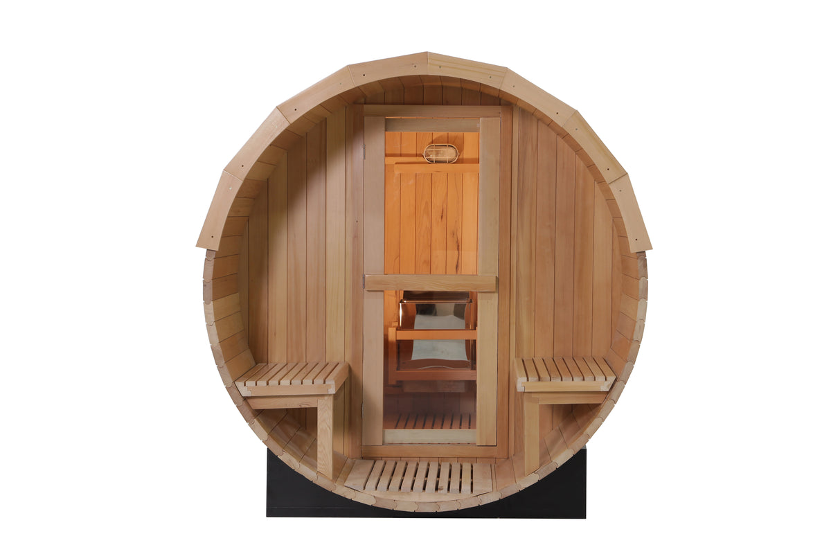 Stone Peak™ Scandinavian Naked Barrel Sauna